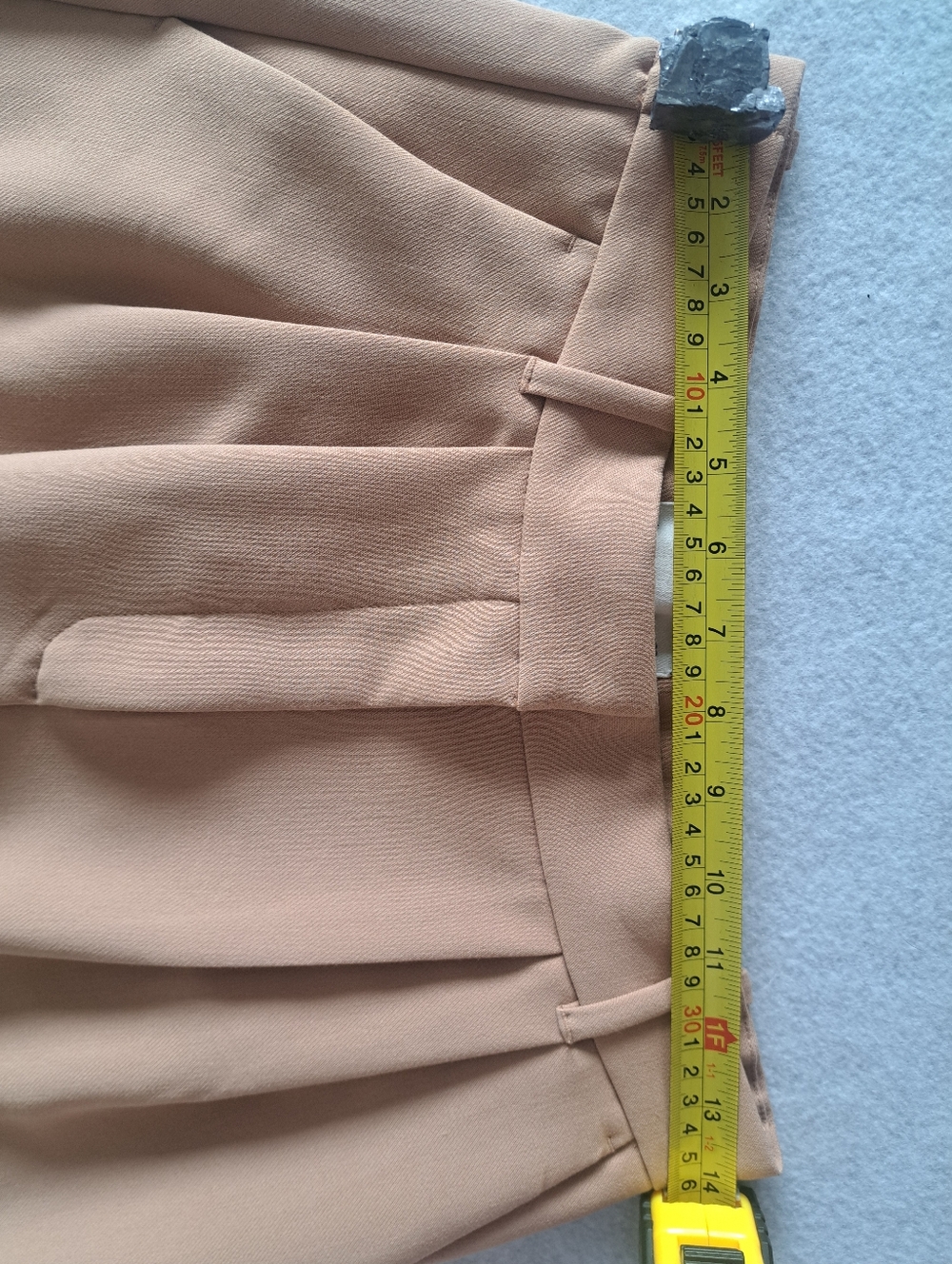 Abercrombie & Fitch Sloane Tailored Wide Leg Pant in Beige - Picture 8 of 15